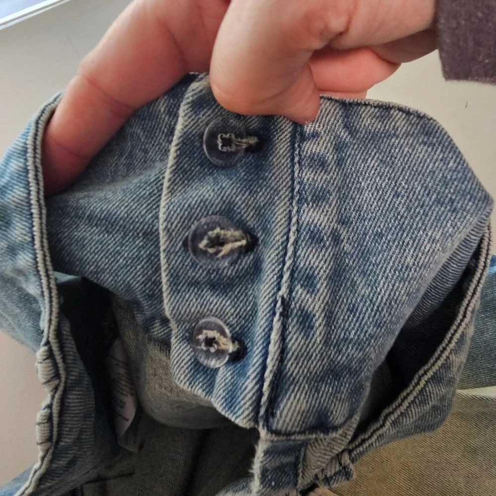 Jaded London Denim Micro Mini Skirt 8 Blue Pleated Low Rise Y2K Streetwear Bratz